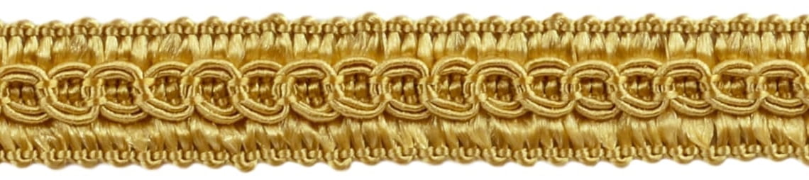 164 Feet DecoPro 50 Meter Value Pack of 1.27cm Basic Trim French Gimp Braid B7 Style# FGS Color: LIGHT GOLD