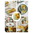 thumbnail image 4 of Sunflower Cloth Napkins Washable Set of 8, Yellow Spring Floral Botanical Reusable Dinner Table Napkins Cloth Bulk for Weddings Kitchen Restaurants Hotel Events Parties 20 x 20 Inch, 4 of 9