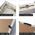 thumbnail image 4 of White Shadow Box Frame Wood Collection Case With Slot on top 11 x 14, 4 of 6