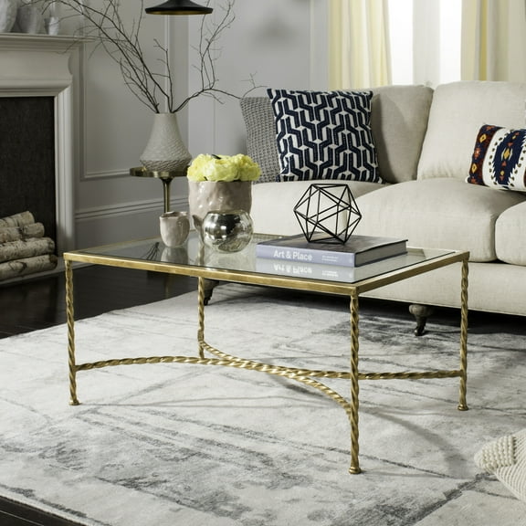 SAFAVIEH Couture Matilda Glam Metal Coffee Table, Gold