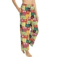 thumbnail image 2 of Uemuo Cute Cartoon Cat Pattern Women's Wide Leg Palazzo Lounge Pants with Pockets Light Weight Loose Comfy Casual Pajama Pants-XX-Large, 2 of 9
