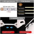 thumbnail image 2 of LED Diffuser Channel, 16.5ft/5Meter 10mm LED Silicone Channel System with Cover, End Caps for LED Strip Light Installations LED Channel$$Tools & Hardware Other, 2 of 7