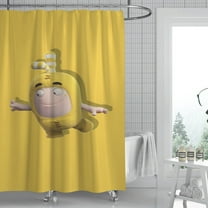 oddbods shower curtain features a classic print, is waterproof for easy care, and installs quickly, ideal for enhancing your bathroom’s appeal. Size: 59" x 71" (150 x 180 cm).