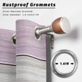 thumbnail image 2 of Outdoor Curtains for Patio Waterproof, Purple Grey Wood Grain Outdoor Privacy Panels Grommet, Ombre Rustic Retro Wooden Plank Blackout Outside Curtains for Porch/Cabana 54"x84", 1 Panel, 2 of 8