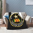 thumbnail image 5 of Manta de franela de veterano de guerra de Vietnam, elegante edredón para una siesta, edredón de invierno para las cuatro estaciones, antimicrobiano, con control de olores, ligero y antiestático,, 5 of 5