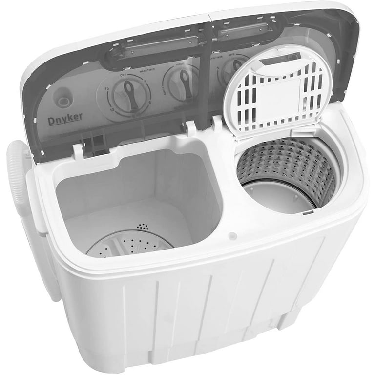 DNYKER 16.5 lbs Capacity Twin Tub Portable Washing Guinea
