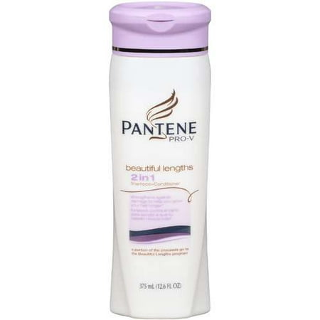 pantene pro-v beautiful lengths 2 in 1 shampoo + conditioner 12.6 fl oz (375 ml)