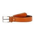 thumbnail image 2 of 33-34  Affilare Men's Genuine Italian Leather Dress Belt  35mm Tan 12EXB35TN, 2 of 5