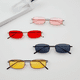 thumbnail image 1 of Gafas de sol con montura metálica y personalidad, estilo retro, de montura pequeña, rectangulares y redondas, gafas de sol para mujer, gafas para miopía modernas para hombre, 1 of 5
