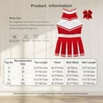 thumbnail image 7 of Miaeowve Women Girls Cheerleading Outfits Cheer Leader Uniform Fancy Dress Set for Dance Performance Red M, 7 of 7