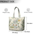 thumbnail image 5 of Flower Women's Large Weekend Travel Bag Moving Canvas Handbag Thick Double Layer Beach Weekend Travel Unisex Hospital Maternity Delivery with Toiletry Waterproof, 5 of 5