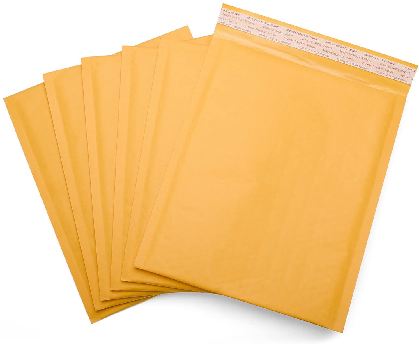 Kraft Bubble Mailer #5 10.5" x 16" Gold/Yellow Padded Self Seal Bags 100 Pcs 