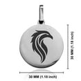 thumbnail image 2 of Stainless Steel Mythical Phoenix Head Round Medallion Keychain Circle Ring, 2 of 2