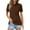 A1-Brown, variant on Kcolen Button Down Shirt Women Plus Size Short Sleeve Pullovers Cute Summer Tops for Women Solid Color Drop Shoulder Everyday Business Casual Blouses Dressy Work Tunic Tops,Yellow