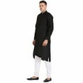 thumbnail image 2 of Men's Indian Linen Bollywood Achkan Pathani Kurta Style Pajama Set, 2 of 3