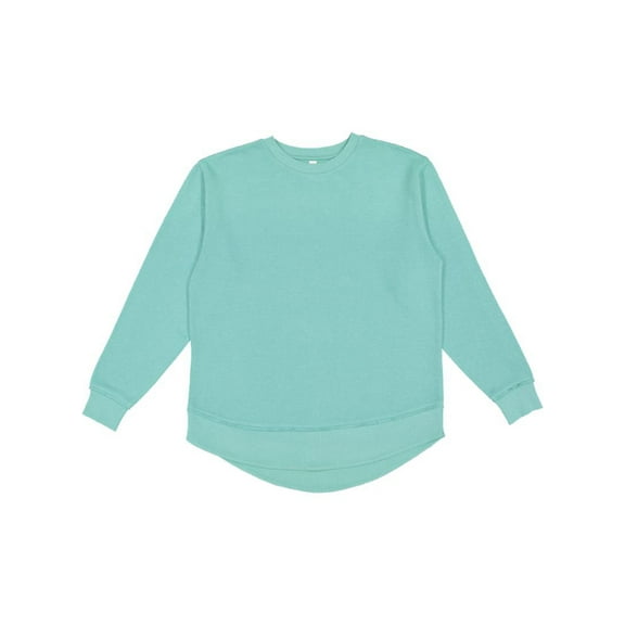 LAT B07038816 Women Weekend Fleece Crewneck Sweatshirt, Saltwater - Extra Large