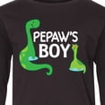 thumbnail image 4 of Inktastic Pepaw's Boy Grandson Long Sleeve Youth T-Shirt, 4 of 5