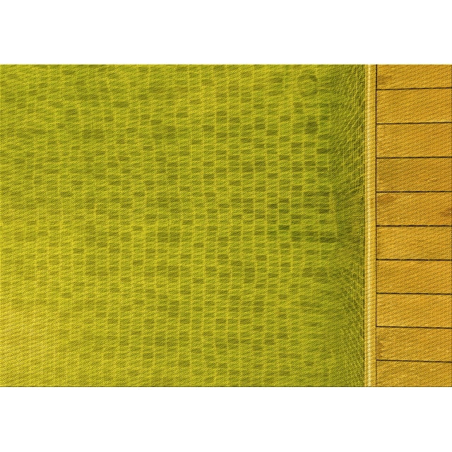 Ahgly Company Machine Washable Indoor Rectangle Transitional Dark Golden Rod Brown Area Rugs, 2' x 4'