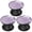 Purple, variant on 3 Pack Cell Phone Grip Stand with Expandable Kickstand (Not for Popsockets) - Glitter Purple
