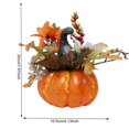 thumbnail image 3 of Halloween Récolte d'Automne Citrouille Artificielle en Mousse Centres de Table A, 3 of 7
