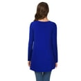thumbnail image 7 of Anygrew Women's Long Sleeve V Neck Shirts Casual Tunic Tops Blouse, 7 of 7