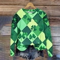 thumbnail image 2 of HAiming St Patricks Day Sweatshirt Women Shamrock Shamrock Green Long Sleeve Pullover Patty's Tops, 2 of 5