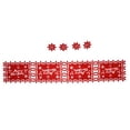 thumbnail image 4 of Camino de mesa navideño, mantel individual de fieltro con protección térmica y absorción de agua (4 manteles individuales ingleses y 4 posavasos)., 4 of 14