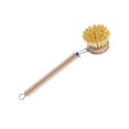 thumbnail image 2 of Cepillo para lavar platos, mango de madera, cepillo de limpieza multifuncional, portátil para ollas, sartenes de hierro fundido, fregadero B, 2 of 9