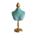 thumbnail image 2 of Expositor de busto para collares, soporte para exhibición de joyas, venta de elegante accesorio para fotos, maniquí de vestido femenino, organizador 16 cm x 36 cm, 2 of 10