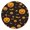Halloween-36, variant on Seasonal Stretch Tablecloth 36x36 Square - Elastic Hem Washable Cover with Halloween Ghost and Pumpkin Design for Holiday Decor