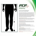 thumbnail image 2 of PCP Orthopedic Handle, Folding Aluminum Cane, Made in USA, Black, Large Grip, 2 of 3