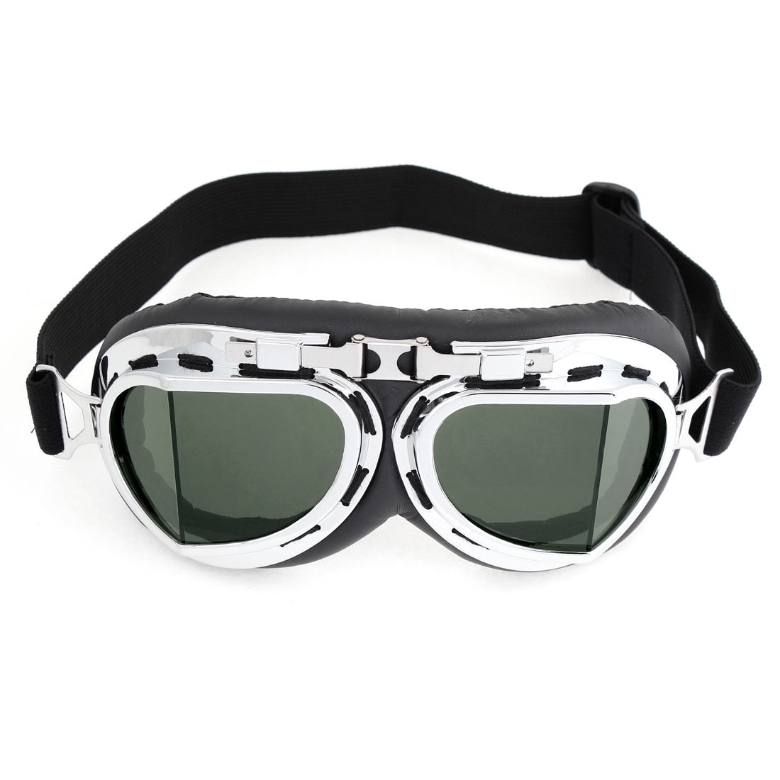 Women Man Black Sliver Metal Ski Snow Snowboard Goggles Racing Sport Glass by