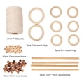 thumbnail image 3 of 109 yardas de cordón de macramé 100 % natural de 3 mm con cuentas de madera para hacer colgadores de plantas. Estilo2, 3 of 7