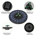 thumbnail image 3 of 6W Colorful Solar Fountain Pump With Rotatable Nozzle Rgb Led Light Solar Water Pump With Battery Auto-Shut Off 9 Inch Fountain For Bird Bath Garden S Pond, 3 of 7