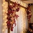 thumbnail image 5 of Cheapark Artificial Flower Wreath Spring Door Hanging Garland Floral Decor for Porch Wedding Holiday Seasonal Home Layout, 5 of 6