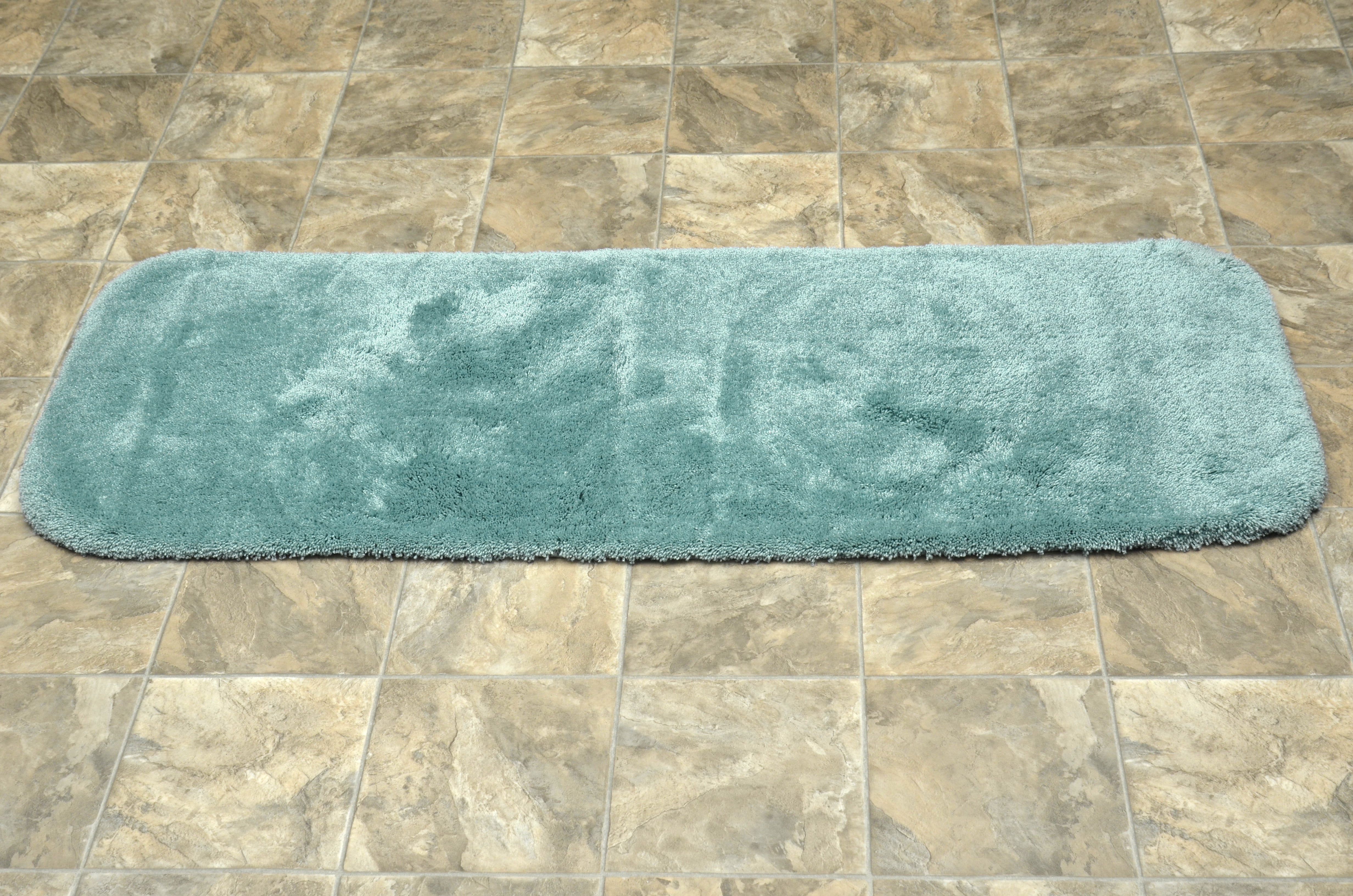 Garland Rug Finest Luxury Washable Nylon Sea Foam Bath Runner, 22" x 60"