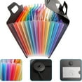 thumbnail image 4 of 13 Pockets Expanding File Folder With Handle A4/Letter Size Portable Accordian File Organizer Document Folder With Handle For School, 4 of 7