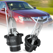 Low Beam Headlight Bulb - Compatible with 2005 - 2012 Acura RL 2006 2007 2008 2009 2010 2011