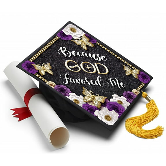 God Favored Me - Grad Cap Tassel Topper