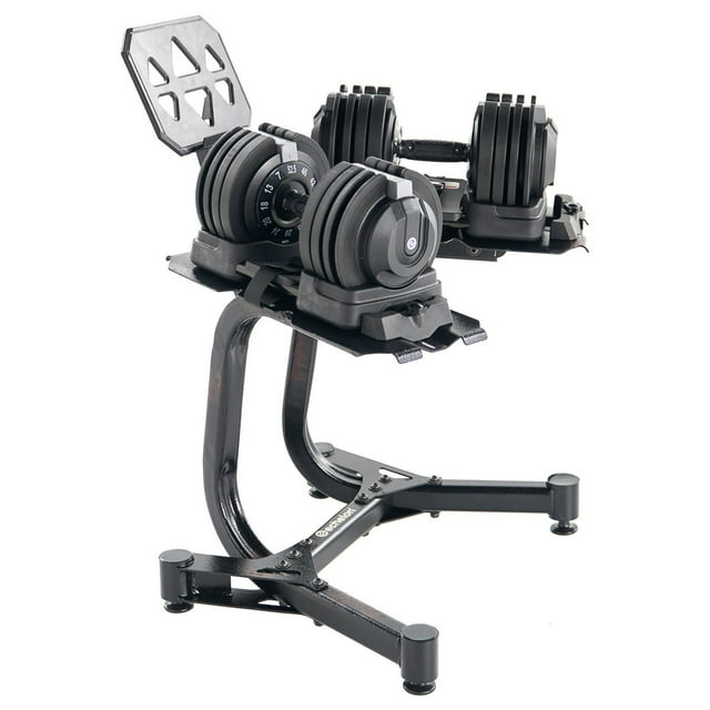Echelon Ensemble d'Haltères Réglables avec Support, 7 - 52,5 Lb (3 - 23,5 kg)