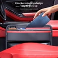 thumbnail image 4 of Suncoda Storage Boxs, Car Seat Filler Organizer Car Seam Central Control Storage Box with Multiple Card Slots Texture Car Bag Auto Console Side Storage Box Organizer Front Seat, 4 of 9
