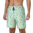 thumbnail image 1 of Fotbe Duck Cartoon Traje de Baño para Hombre – Shorts de Natación de Secado Rápido con Forro y Bolsillos-Small, 1 of 6