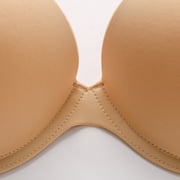 Follure Womens Strapless Invisible Sticky Bra Push Up Backless Bra Packs for Dress & Halter