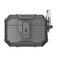 thumbnail image 3 of Xpm Compatible with Apple AirPods Pro 2nd Generation (2022) Heavy Duty Hybrid Case with Lock Clip Switch Full Body Shockproof Armor Skin Shell Charging [ Black ], 3 of 4