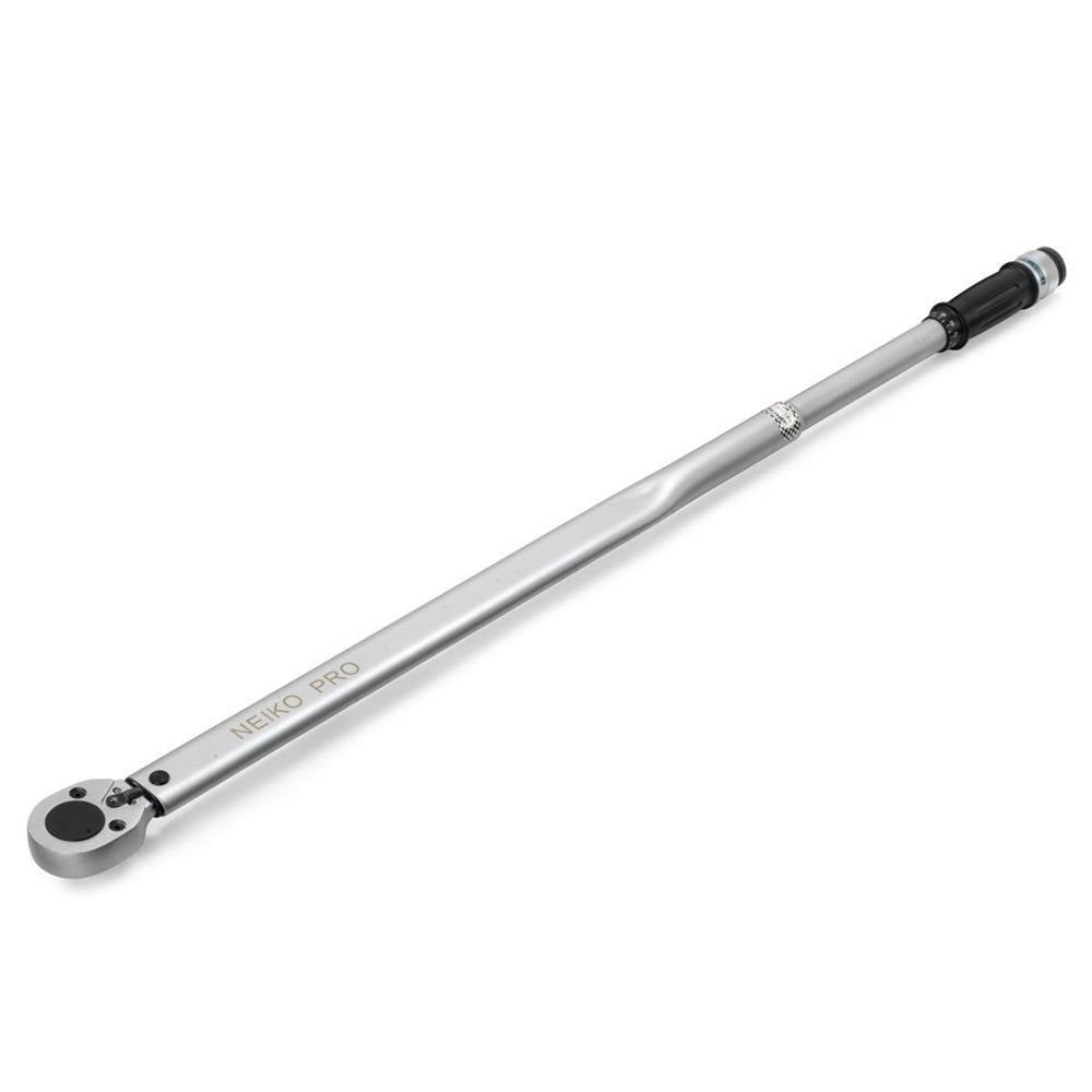 Neiko PRO 03710B 3/4-Inch-Drive Adjustable SAE Torque Wrench with Torque Click Settings of 100–700 Foot-Pound, Made with CrV Steel, 48-Inch Length
