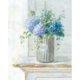 thumbnail image 2 of Nai, Danhui 12x14 Gold Ornate Wood Framed with Double Matting Museum Art Print Titled - Morning Hydrangeas I, 2 of 4