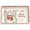 thumbnail image 3 of OJSFQUFP Christmas Rectangular Platter Serve Cookies & Festive Treats Ceramic Serving Tray Santa Reindeer Tree Decor Home Table Celebration, 3 of 7