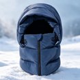 thumbnail image 4 of Winter Zip Up thermal Balaclava Hat, Windproof Full Face Mask, Fleece Lined Cycling Ski Neck Warmer Hat for Outdoor Motorcycle Running, 4 of 5