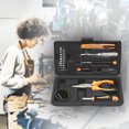 thumbnail image 4 of 18-Piece Tool Set General Household Hand Tool Kit for Men Women Home Automobile with Toolbox Storage Case Orange, 4 of 6