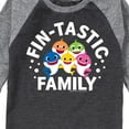thumbnail image 3 of Baby Shark - Fintastic Family - Toddler And Youth Raglan Graphic T-Shirt, 3 of 7